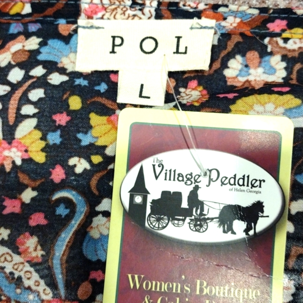 🔥POL Velour and Sheer Paisley Tunic With Bell Sleeves - Picture 13 of 17